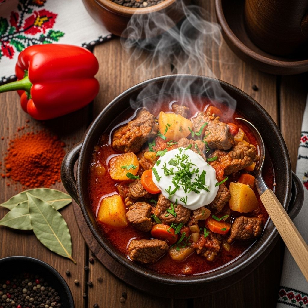 Hungarian Goulash: A Deep Dive Into Beef, Paprika, and Tradition Slow-simmered to build smoky, comforting flavors that trace back to its shepherd origins.