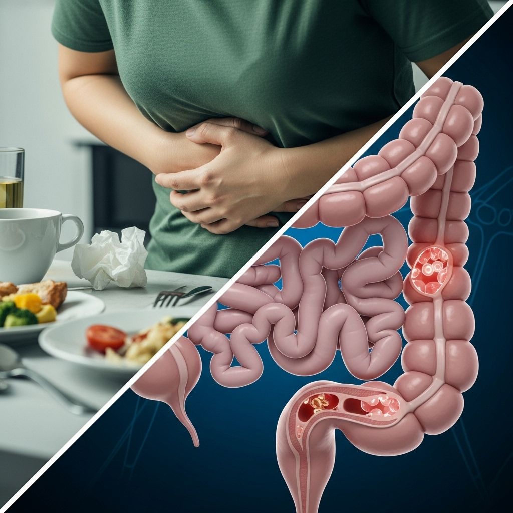 A comprehensive comparison of IBS and diverticulitis, including symptoms, causes, risk, diagnosis, and management strategies.