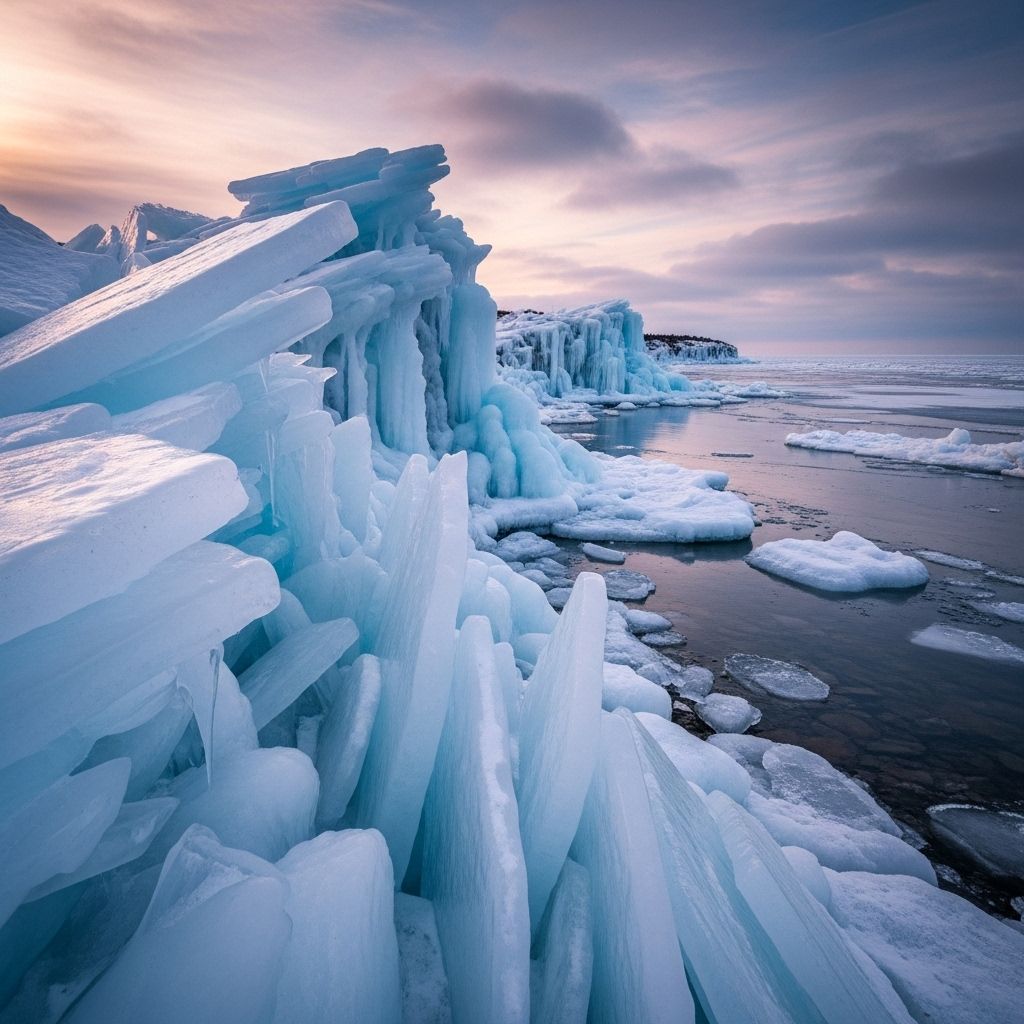 Ice Stacking on Lake Superior: Nature’s Frozen Symphony Discover the mesmerizing science and spectacle of Lake Superior's legendary ice stacking phenomenon each winter.