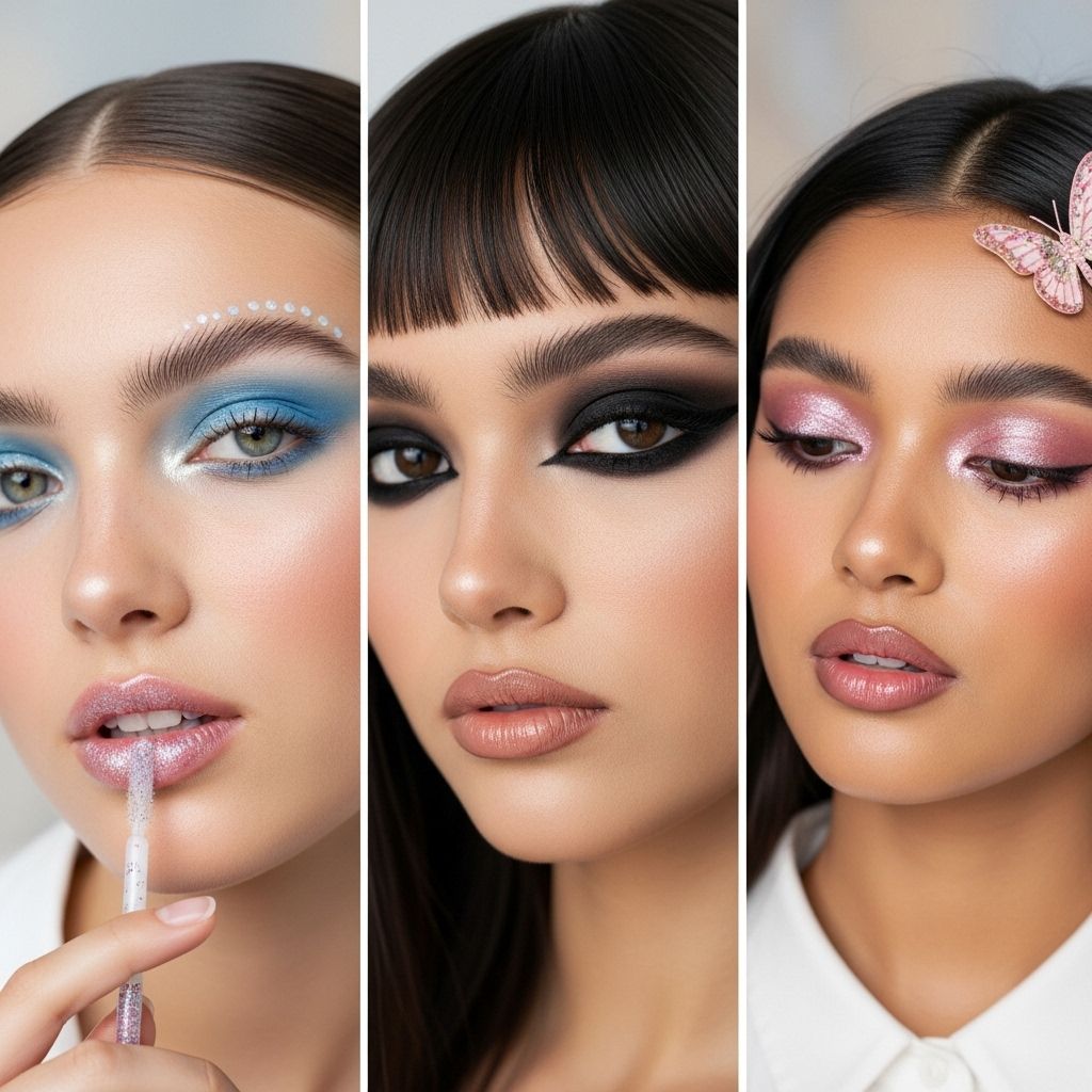 Relive the most memorable beauty looks from the early aughts, from frosty eyeshadows to skinny brows and super-shiny lips.