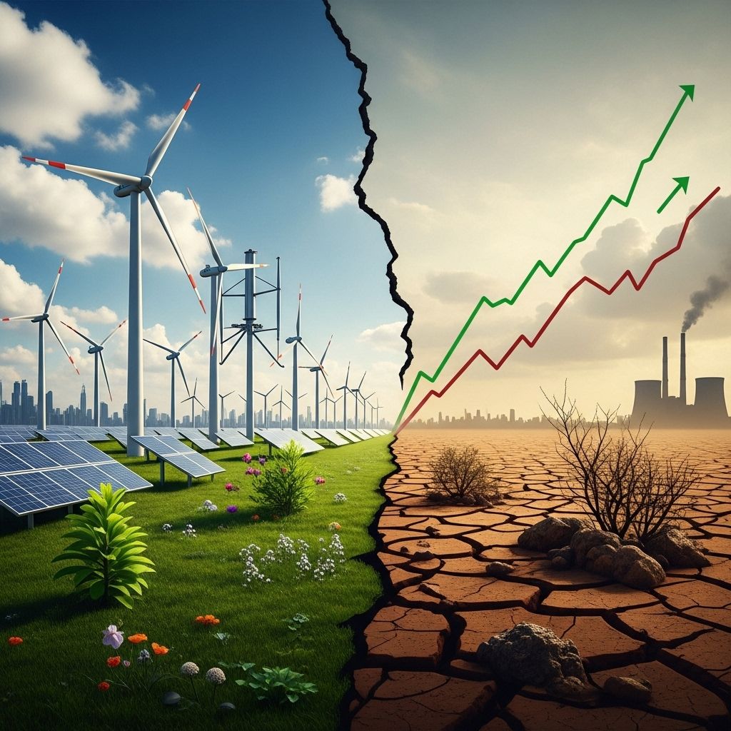 Global clean energy investment reaches record highs but significant barriers and inequalities persist, challenging the transition to net-zero emissions.