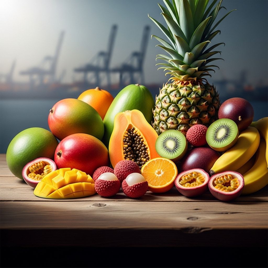 A comprehensive look at the ecological footprint, benefits, and responsible choices surrounding imported tropical fruits.