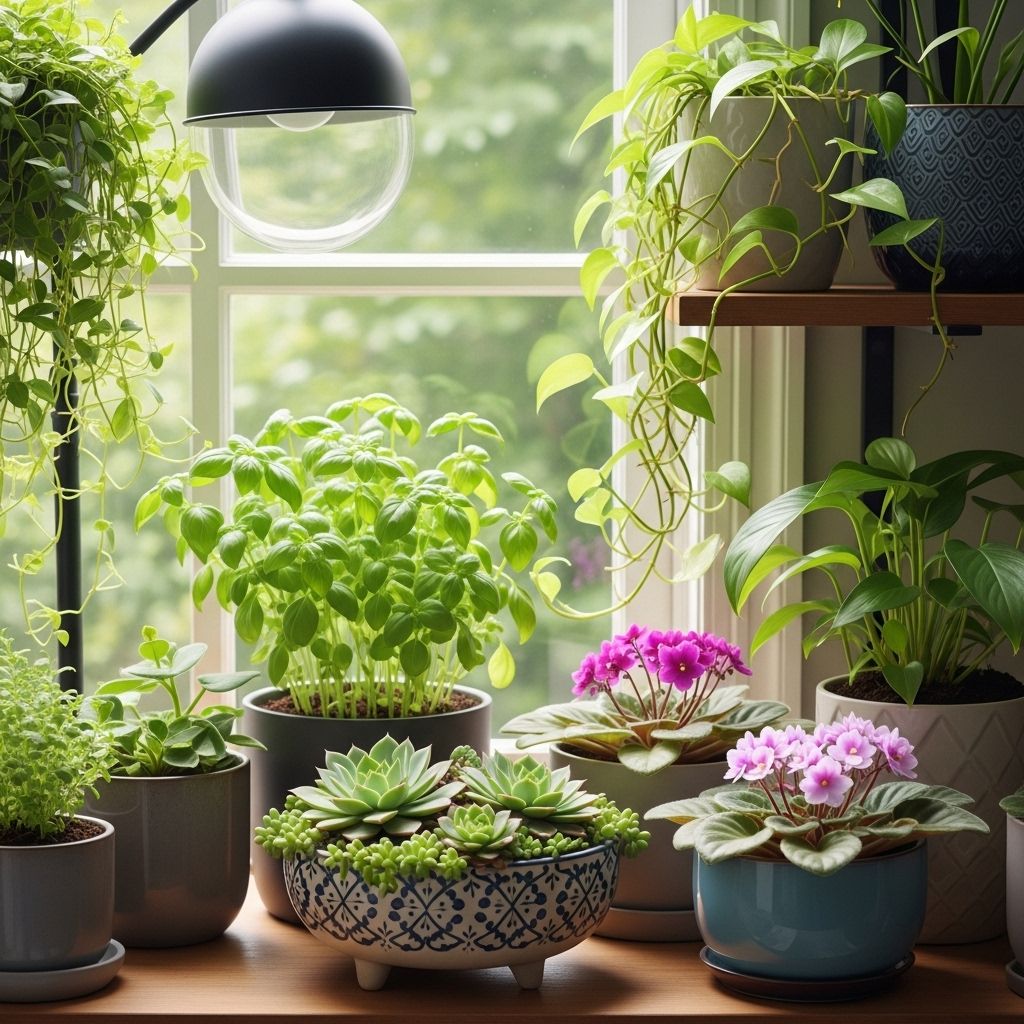 Transform living space with lush plants by mastering light, soil, and watering basics.