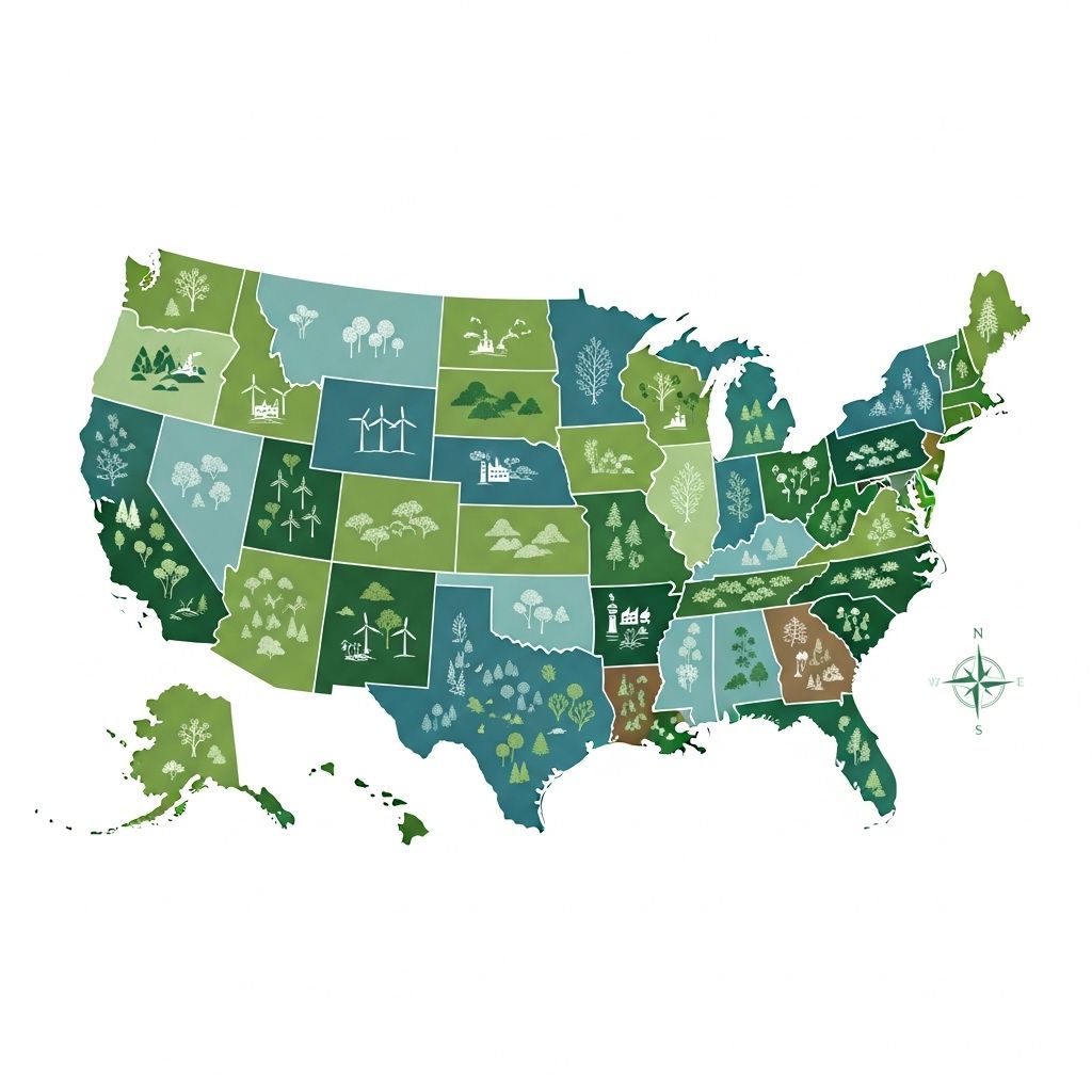 Explore America's diverse environmental data, challenges, and victories—state by state—in this comprehensive infographic-driven guide to the U.S. environment.