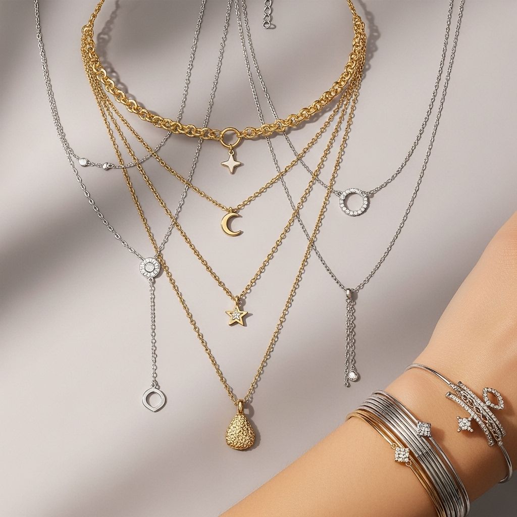 Master stylish jewelry layering with expert tips on mixing metals, lengths, and textures for every occasion.