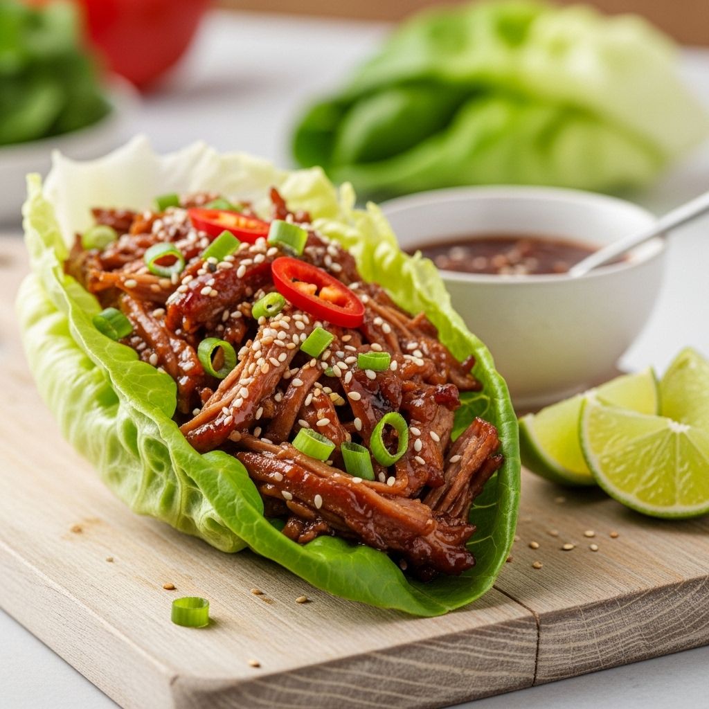 A simple dish that pairs savory meat filling with tangy pickled onions and crisp greens.