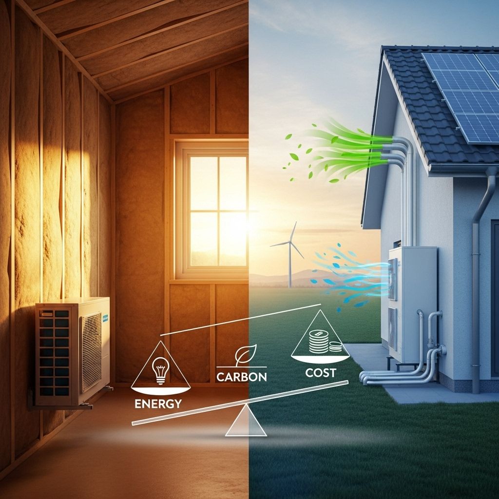 Insulation vs. Heat Pumpification: Balancing Energy, Carbon, and Cost Is it better to add more insulation, install a heat pump, or both? Explore the trade-offs for decarbonizing homes.