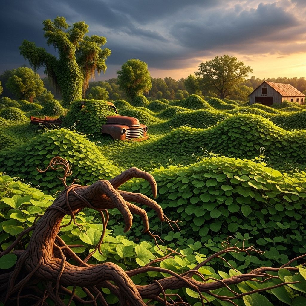Invasion of the Kudzu Monsters: How One Vine Changed the American South A deep dive into the notorious kudzu vine's extraordinary growth, ecological impacts, and its hard-to-stop spread across the southern U.S.