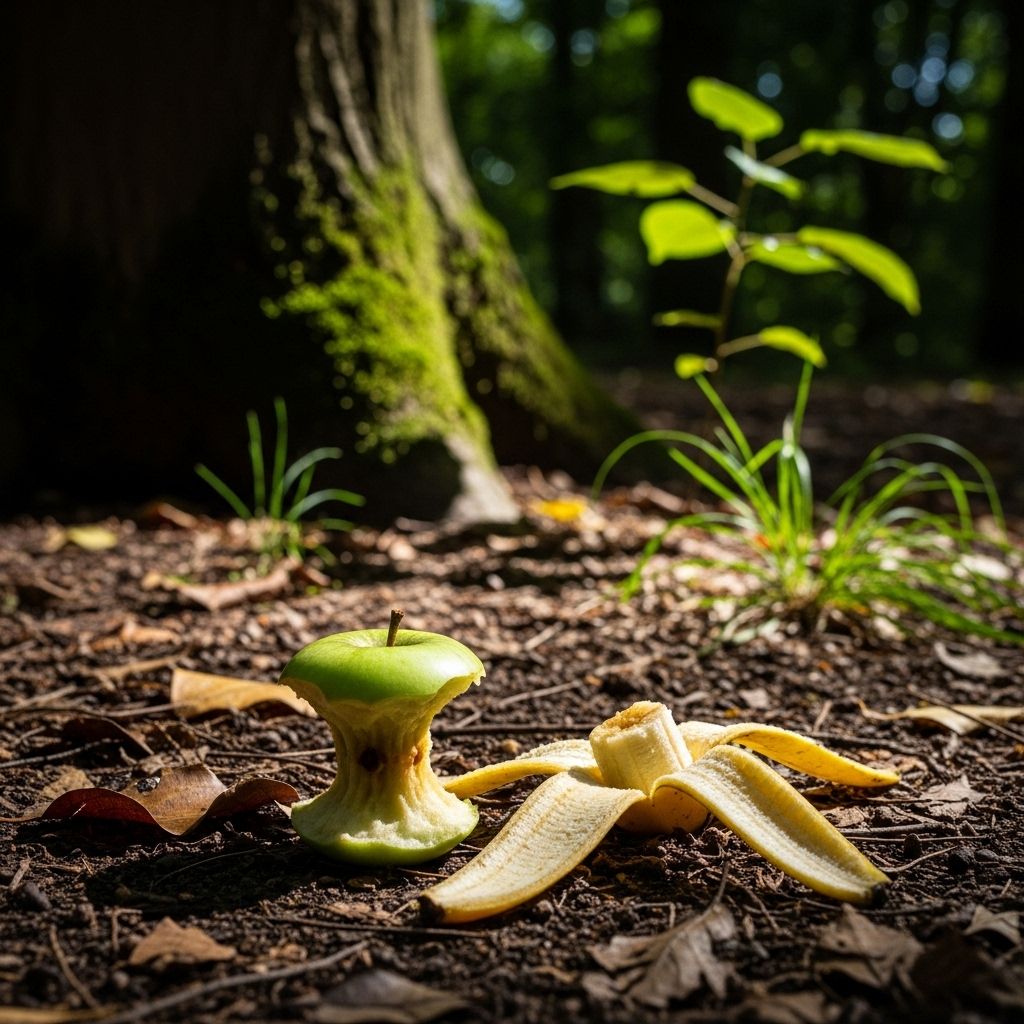 Is It Ever Okay to Toss Food Scraps Like Apple Cores or Banana Peels Outdoors? Uncover the real environmental impacts of discarding apple cores, banana peels, and food waste in nature.
