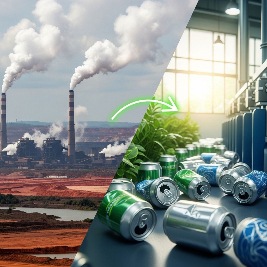 An in-depth exploration of the true environmental impact, benefits, and challenges of aluminum recycling.