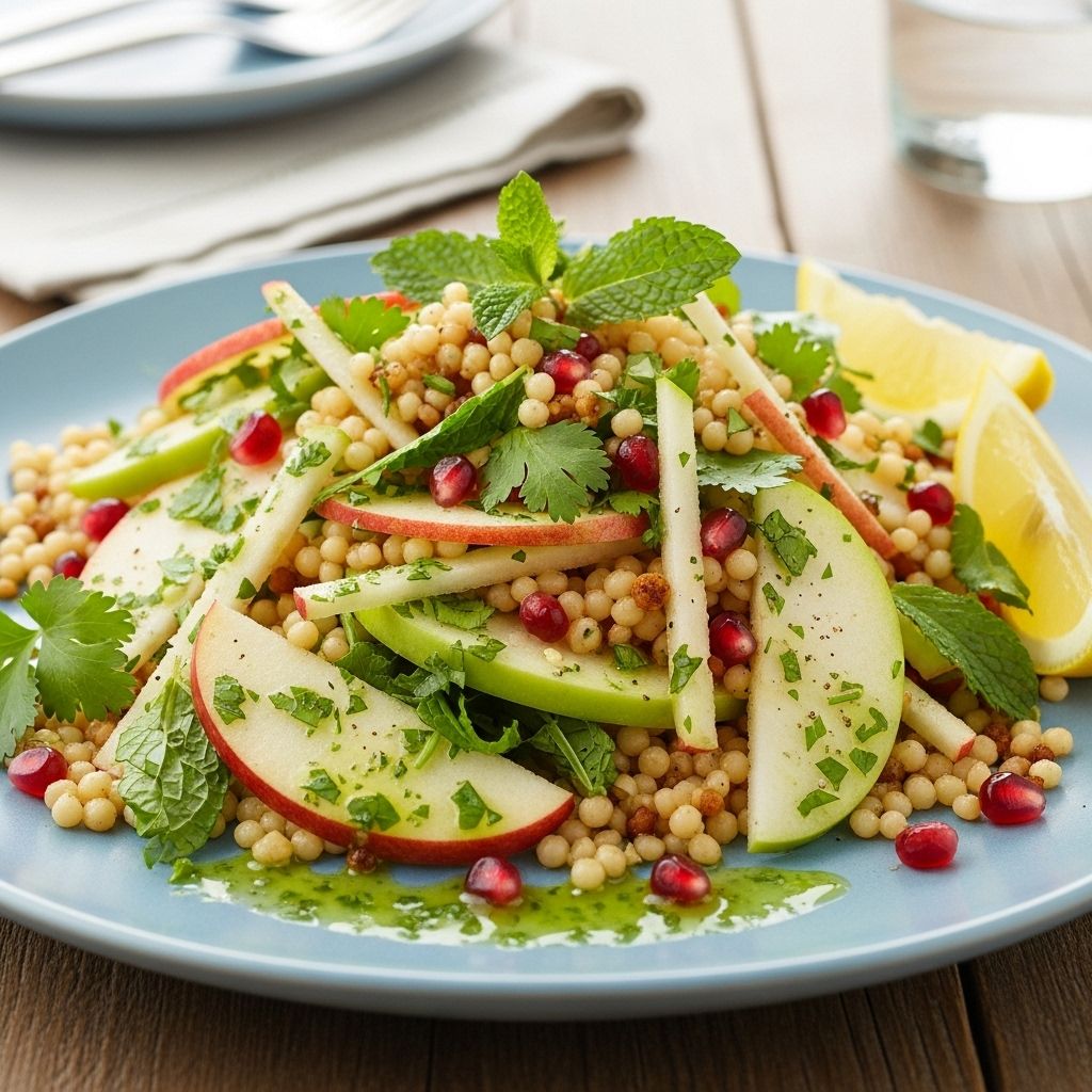 Crisp fruit, creamy cheese, and toasted nuts combine for a bright and satisfying dish.