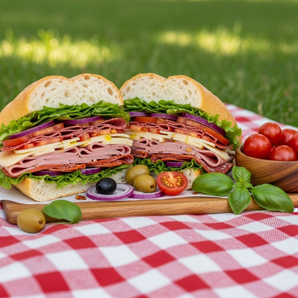 A savory medley of cured meats, creamy cheese, and crisp veggies ready when you are.
