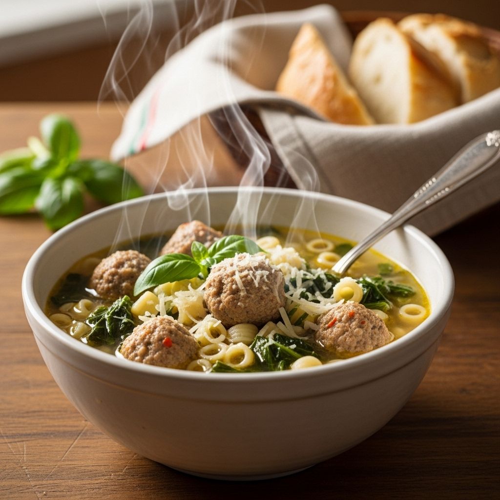 Every spoonful balances savory meat, fresh greens, and comforting broth perfectly.