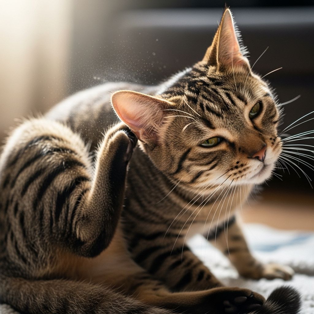 Discover the hidden causes behind your feline friend's persistent scratching and licking behaviors