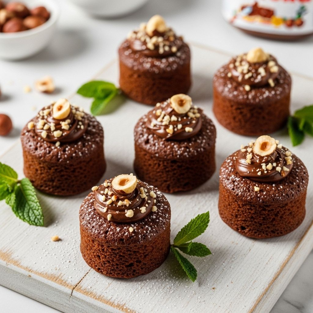 Angel food cake and chocolate-hazelnut spread combine for a fun, bite-sized indulgence.