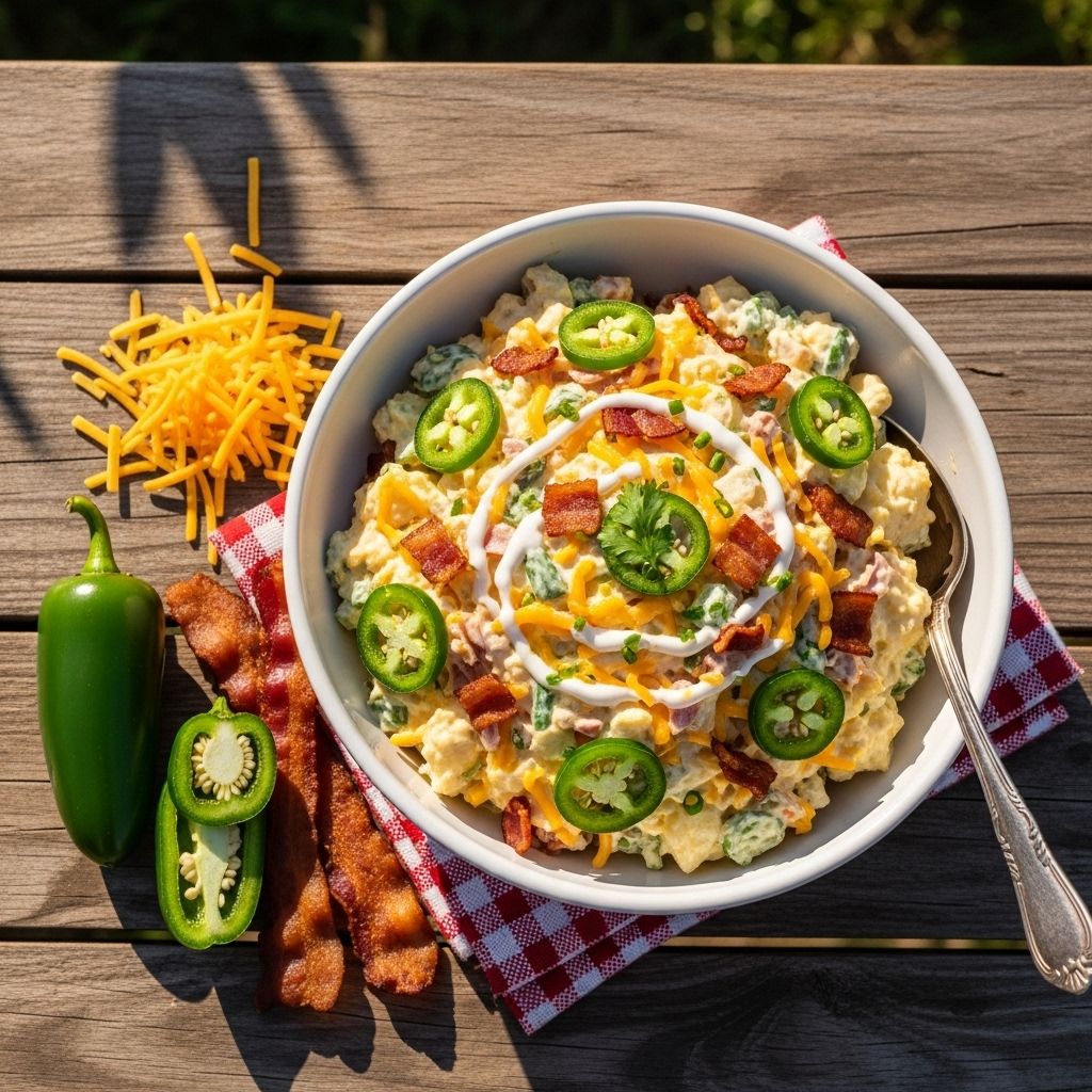 Make-ahead crowd-pleaser with customizable heat and smoky bacon in every bite.