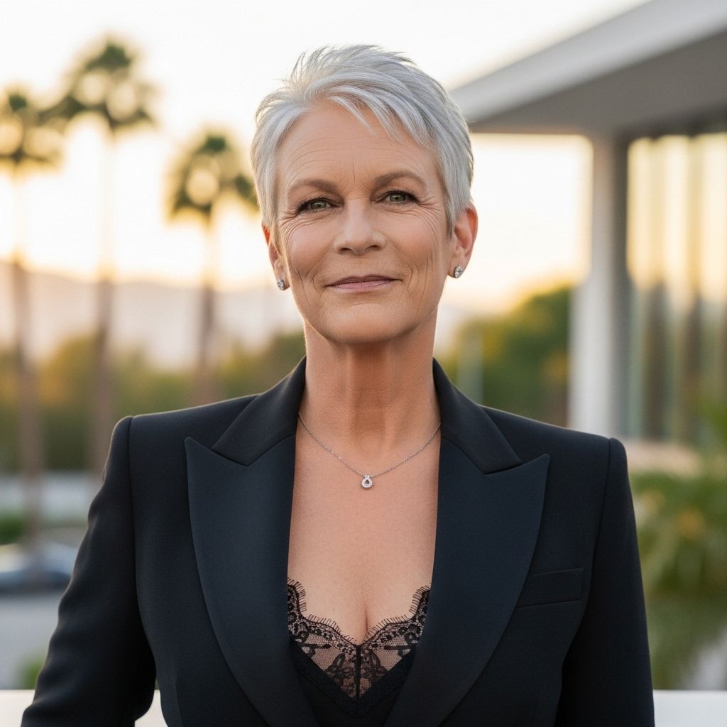 Jamie Lee Curtis redefines red carpet glamour and celebrates creative freedom as she dazzles in a plunging blazer and lace pants, sparking fan admiration.