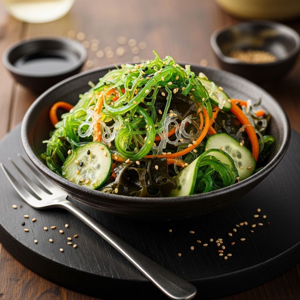 Master a homemade wakame blend that adds crisp texture and savory depth to any menu.