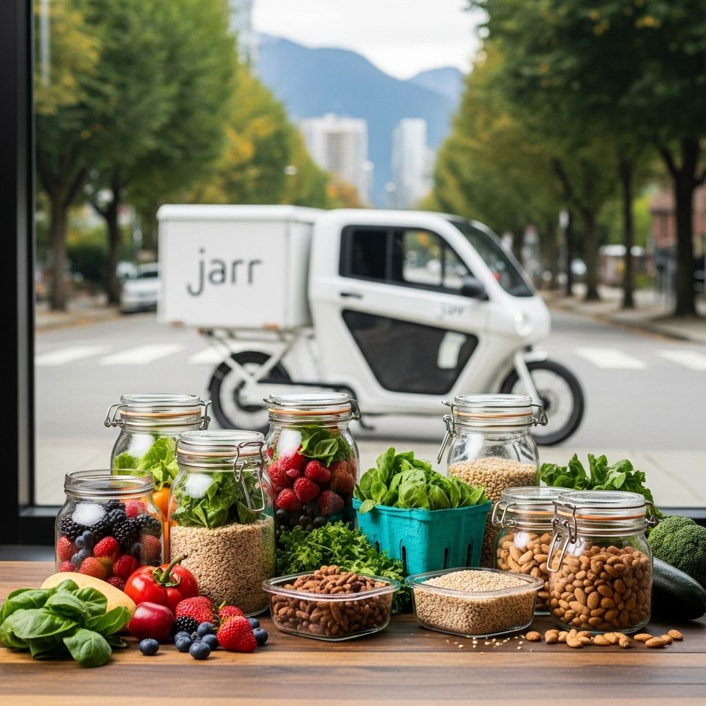 Jarr: Revolutionizing Zero-Waste Grocery Delivery in Vancouver Vancouver’s Jarr offers a circular, package-free grocery delivery service, tackling single-use waste head-on and reshaping food shopping sustainability.