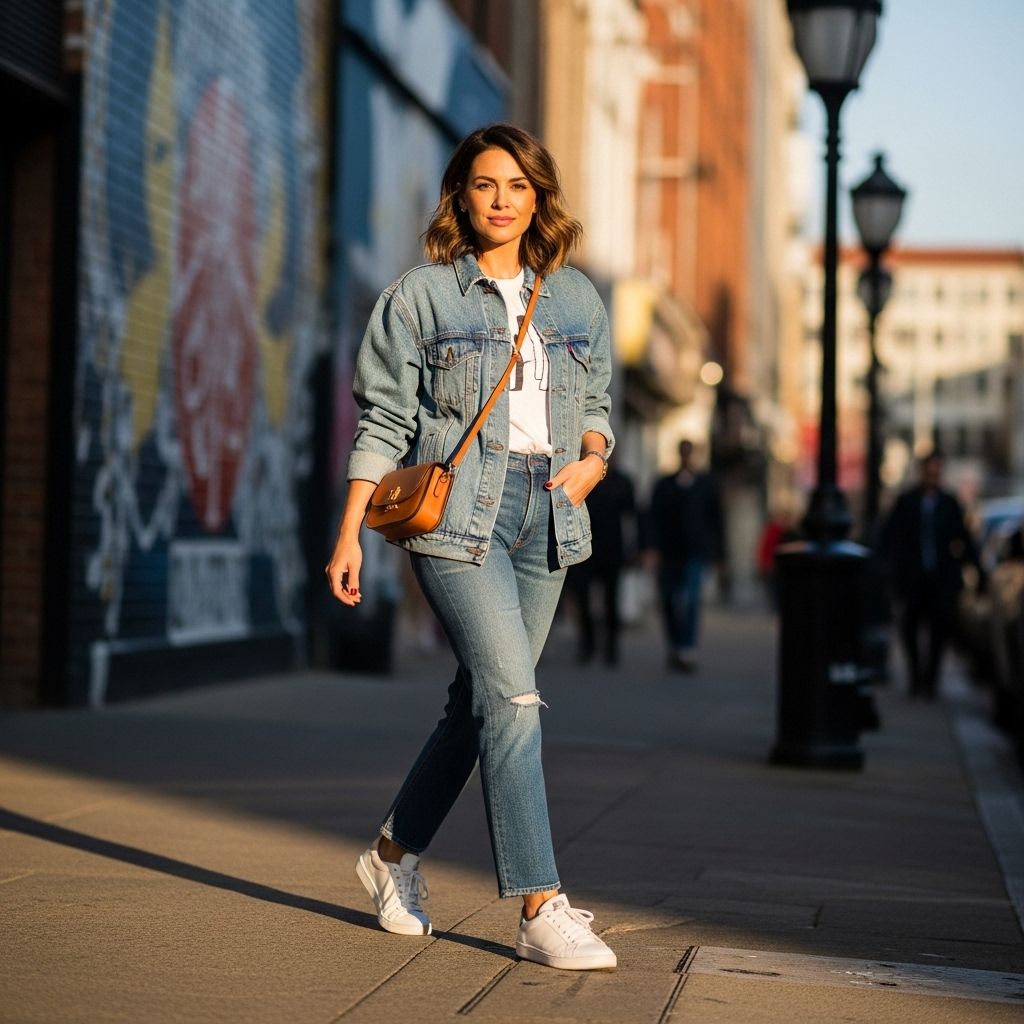 Master the art of pairing a jean jacket with jeans and discover the most stylish denim-on-denim outfit ideas for any occasion.