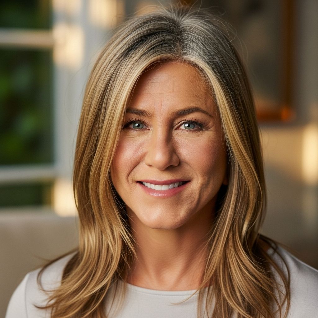 Jennifer Aniston sparks a beauty conversation by unapologetically revealing her gray roots while launching Lolavie’s Intensive Repair Treatment.