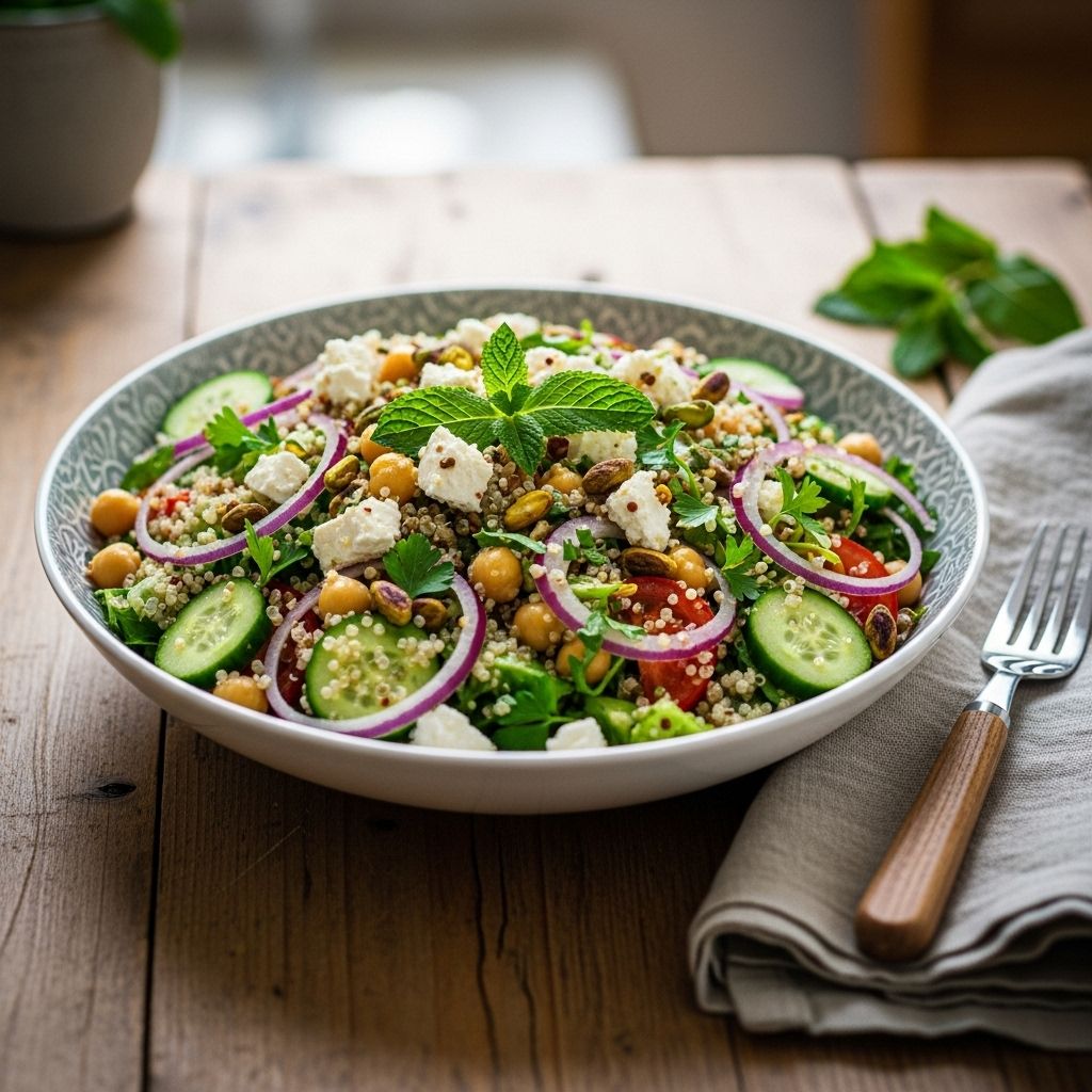 Dive into the vibrant, nourishing salad Jennifer Aniston swears by—a bowl packed with fresh veggies, wholesome grains, and the star’s favorite flavor boosters.