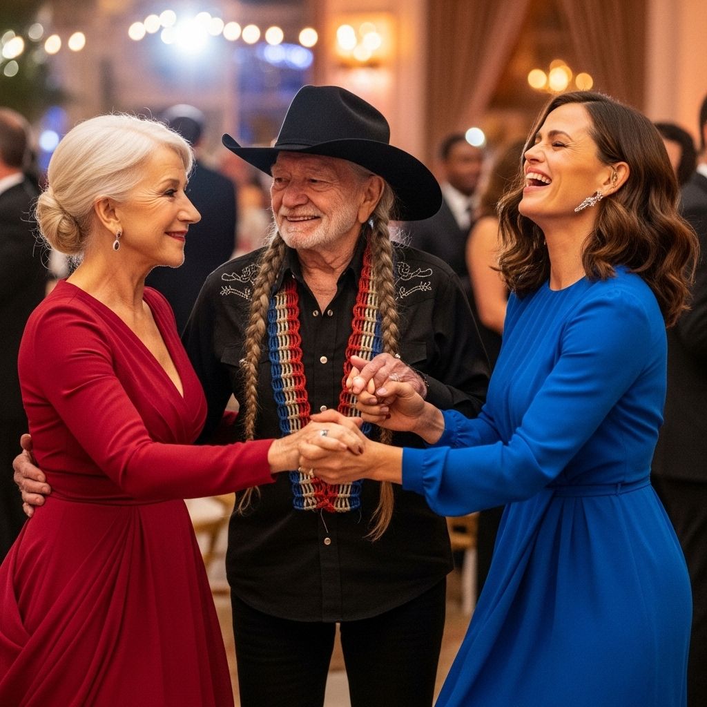 Behind-the-scenes magic reveals a moment of laughter uniting artists across generations.