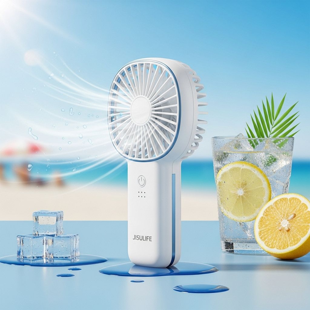 Portable design meets powerful airflow for relief that follows you everywhere.