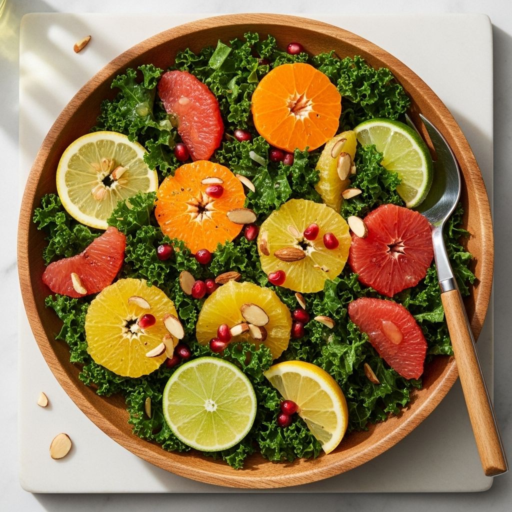 A zesty twist on leafy greens that delivers a lively blend of tart, creamy, and spicy flavors.
