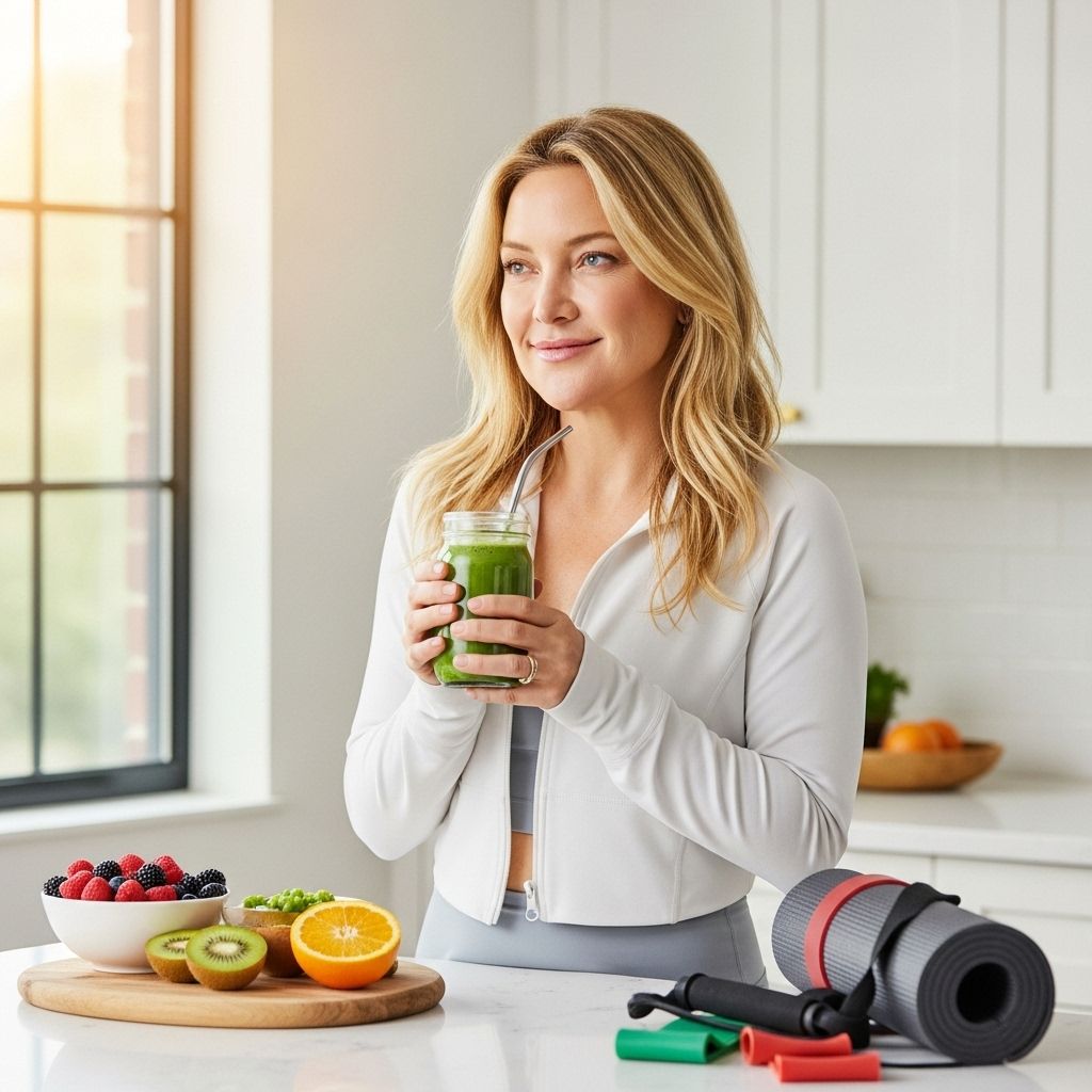 Explore how Kate Hudson balances nutrition, fitness, and indulgence for lifelong wellness while prioritizing joy and flexibility.