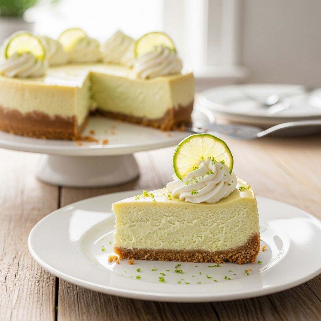 A zesty treat with velvety filling and crisp graham base that elevates any gathering.