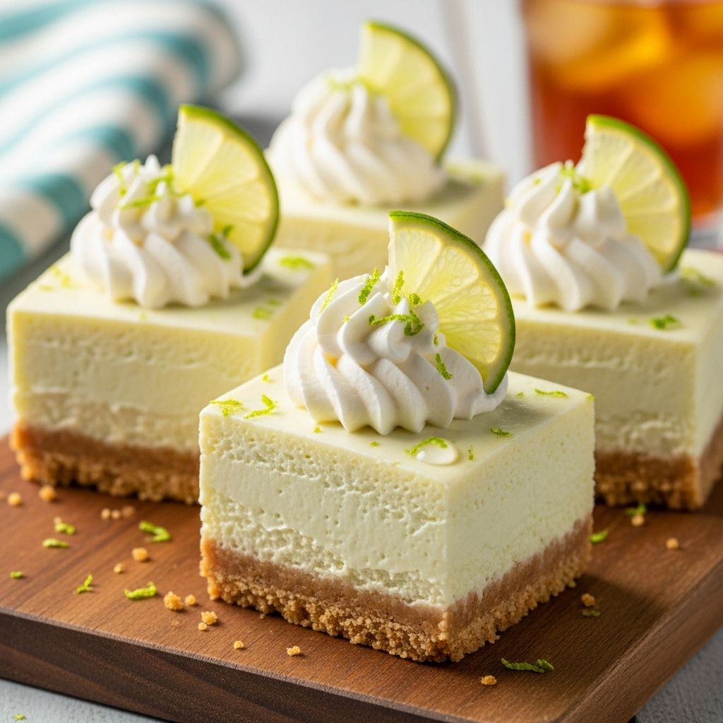 A creamy dessert with a zesty citrus twist and a chocolate graham crust for any occasion.