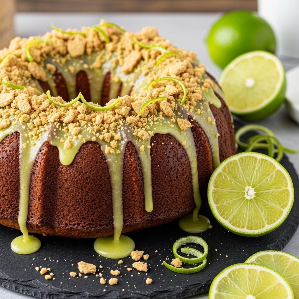 A soda boost lightens the batter and graham crumble topping delivers a satisfying crisp.