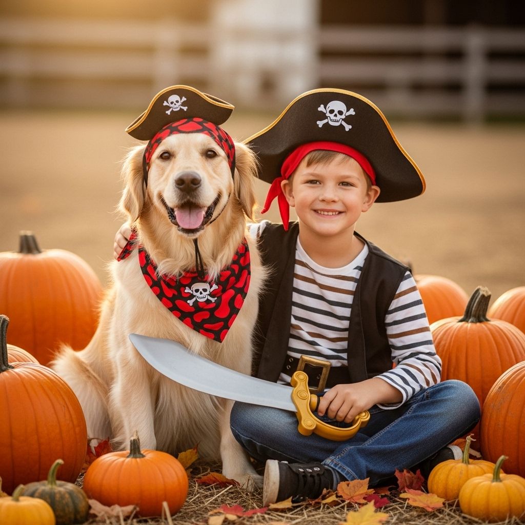 Create memorable Halloween moments with matching costumes for your children and furry friends