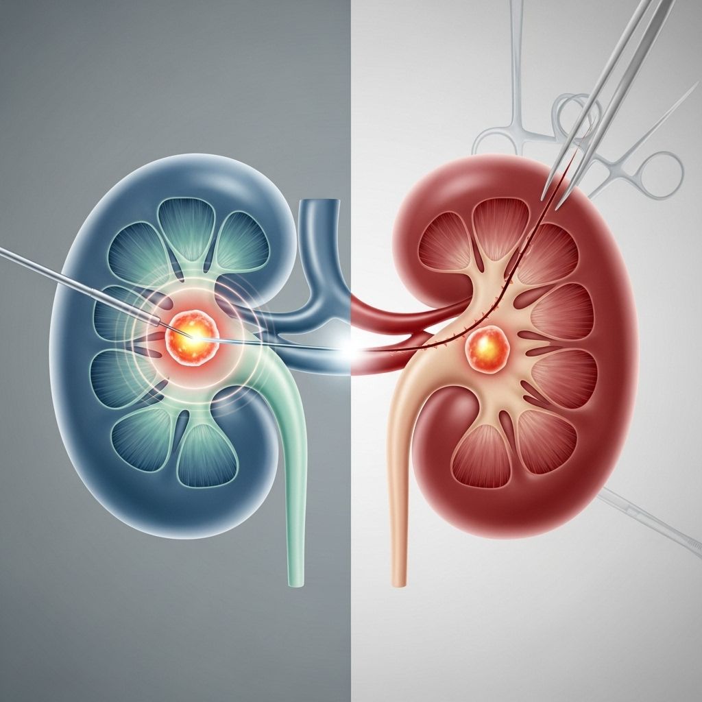 A comprehensive guide to understanding, comparing, and choosing between ablation and surgery for the treatment of kidney cancer.