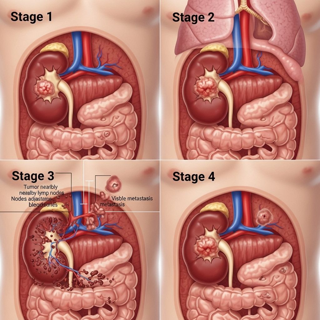 Learn how each stage of kidney cancer affects survival rates, outlook, and treatment strategies based on up-to-date evidence.