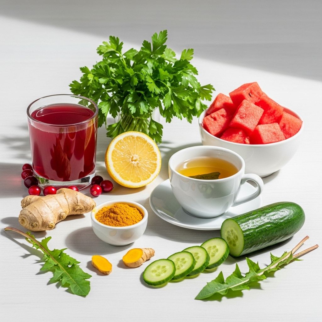 Kidney Flush: Comprehensive Guide to Detoxifying and Supporting Renal Health Embrace hydrating produce and balanced nutrition to support your body's vital filtering system.