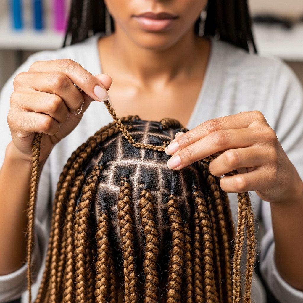 Unlock the secrets to perfect knotless box braids over locs with expert-parting, braid technique, hair care, and insider styling tips.
