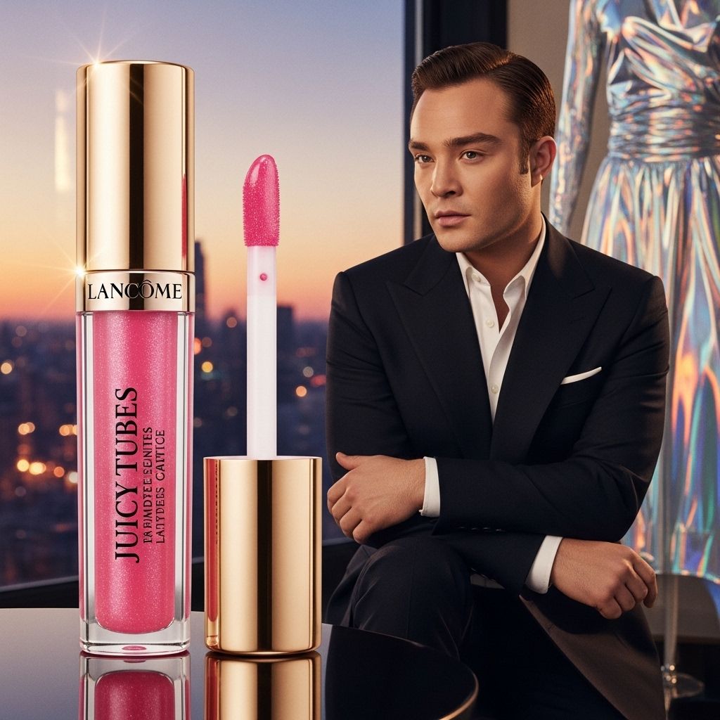 Lancôme Juicy Tubes bring nostalgia and stardom as Ed Westwick leads a star-studded campaign celebrating 25 years of glossy glamour.