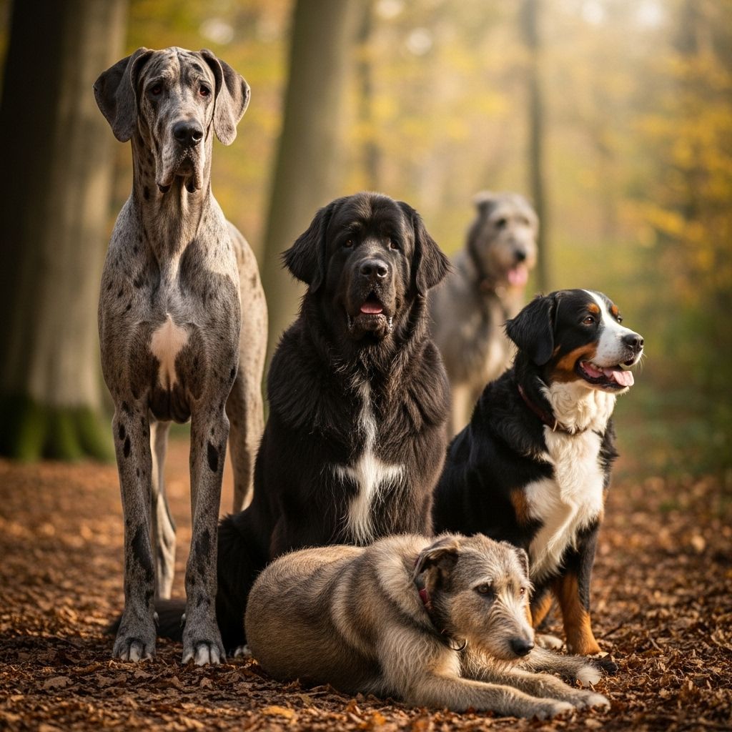 Explore the world's 16 largest dog breeds—gentle giants known for their impressive size, loyalty, and companionship.