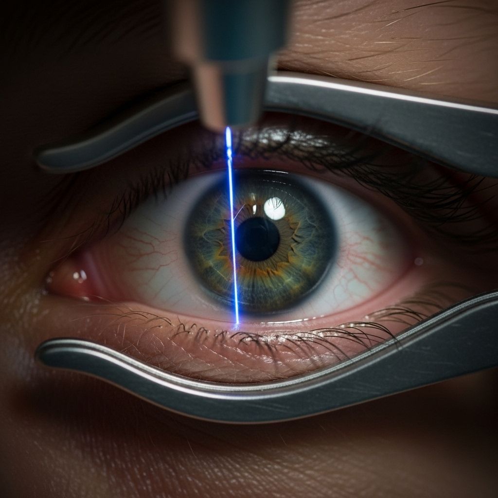 A comprehensive guide to laser eye surgery, including procedures, risks, benefits, recovery, and frequently asked questions.