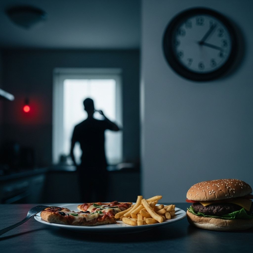 Late-Night Eating and Heart Disease Risk: Why Timing Matters for Your Health A consistent meal schedule may help maintain balanced metabolism and blood pressure.