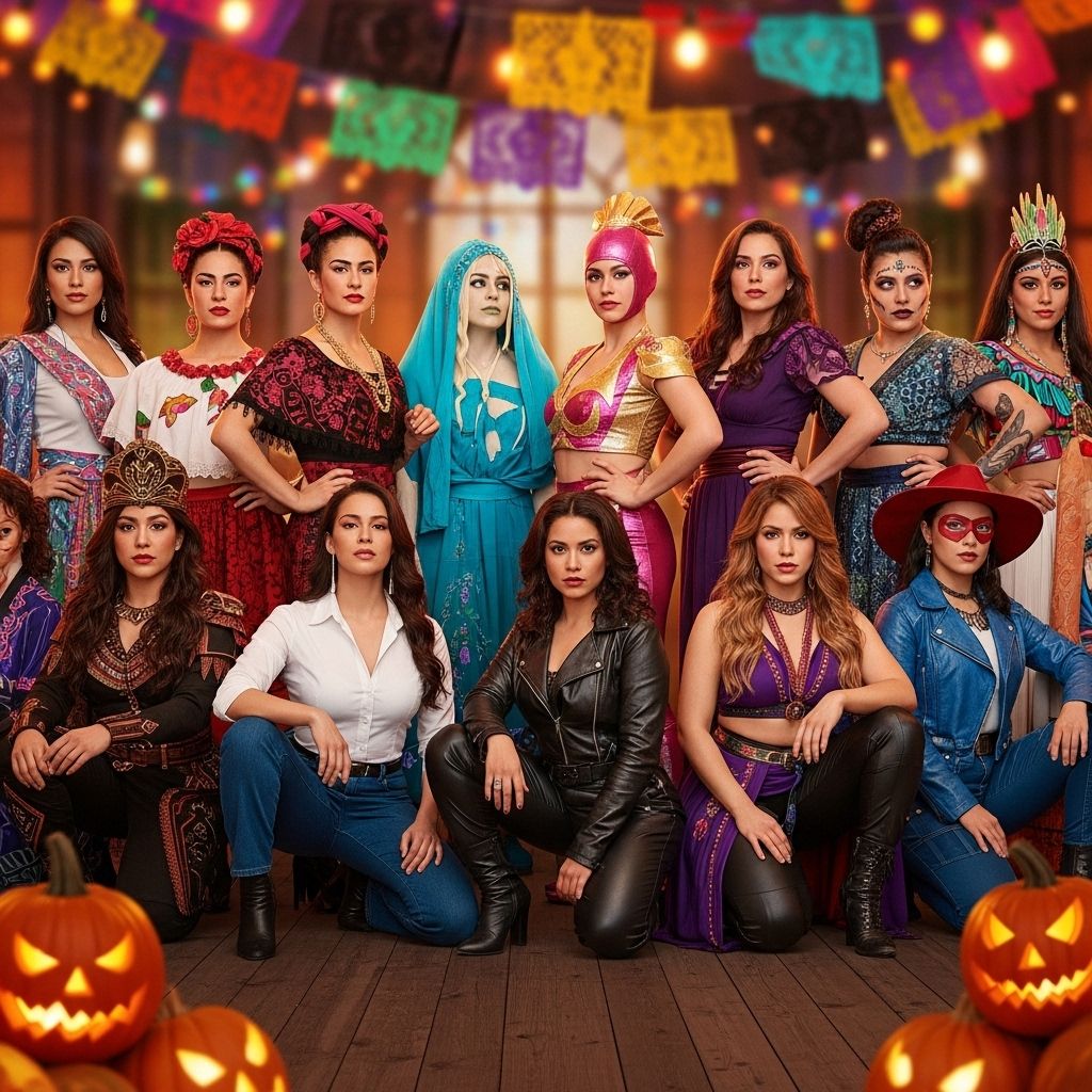 Honor icons and characters from Latina pop culture history with fun, creative, and irresistibly bold Halloween costume inspiration.