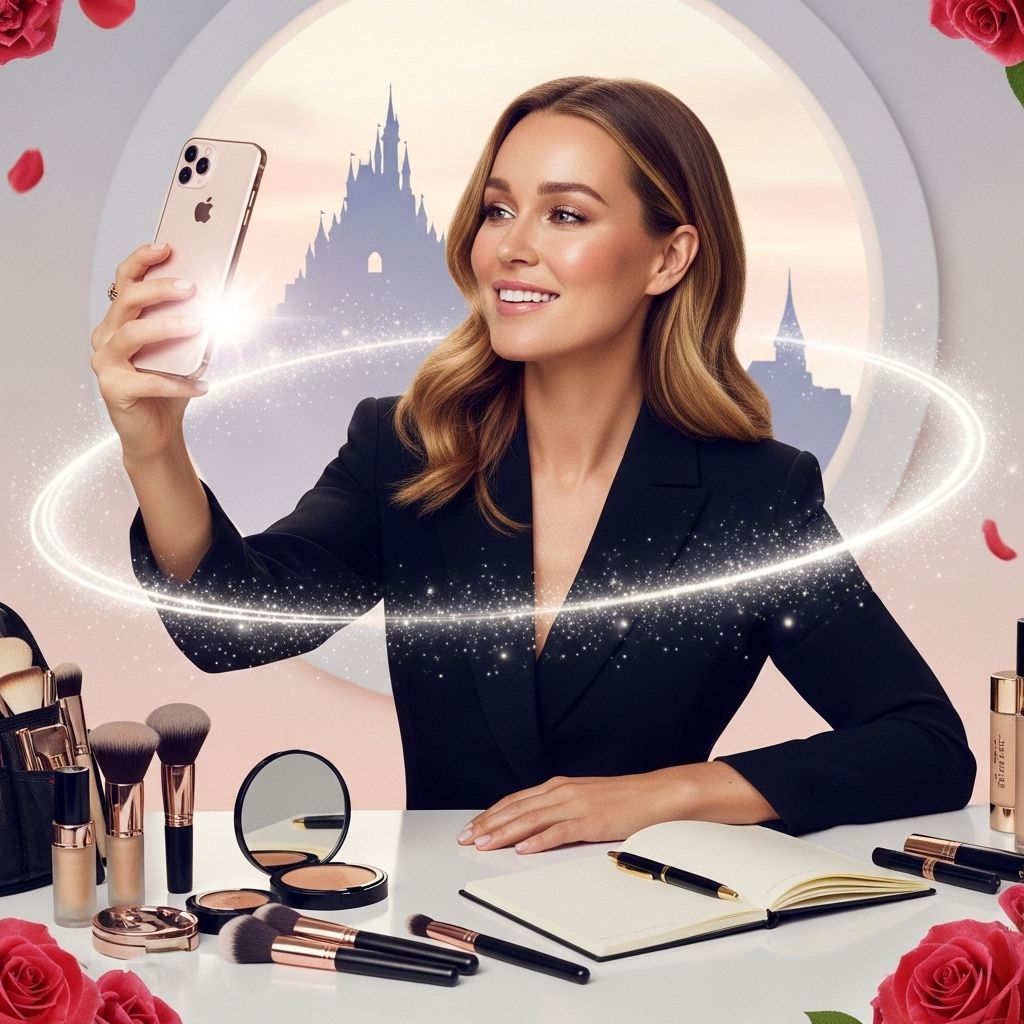 Lauren Conrad spills on Disney fashion, selfie tips, beauty confidence, and the secrets to her Instagram-perfect life.