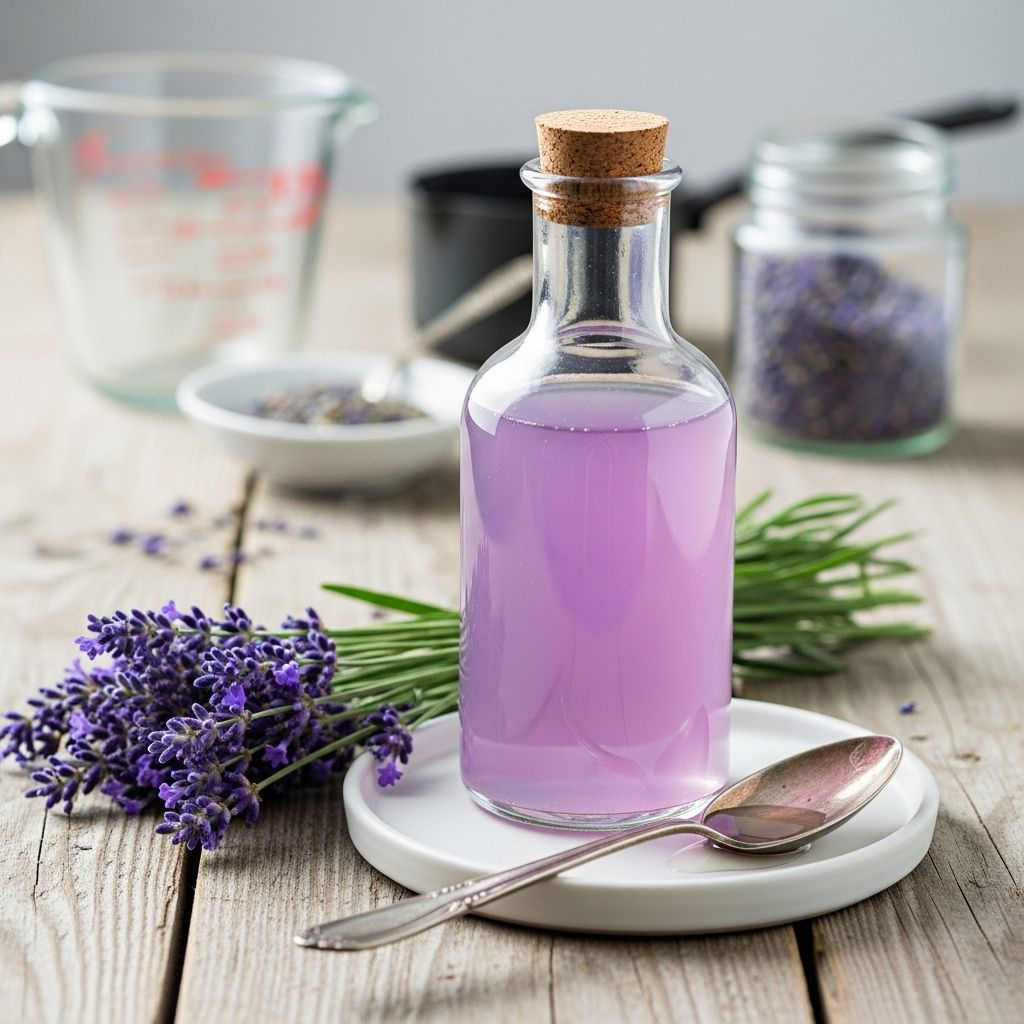 Elevate drinks and dishes with a delicate herbal infusion that adds artisanal elegance.