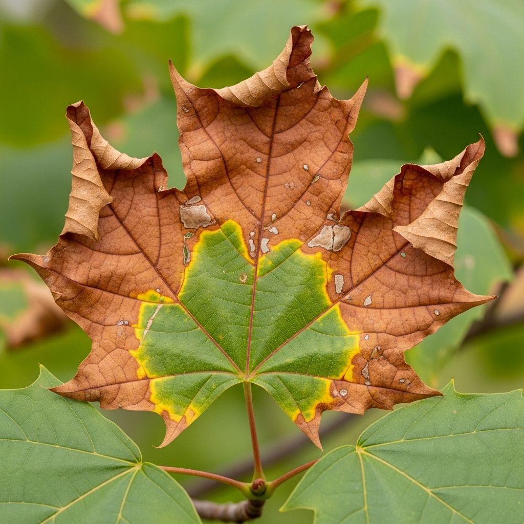 Learn to identify, prevent, and manage leaf scorch disease to keep your landscape trees healthy and thriving.