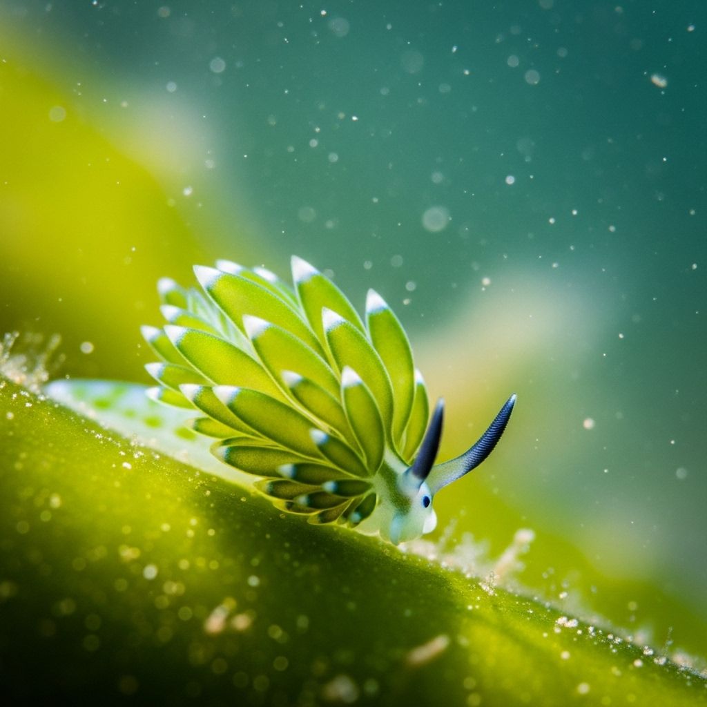 A hidden marvel that blurs the line between animal and plant with stolen sunlight.