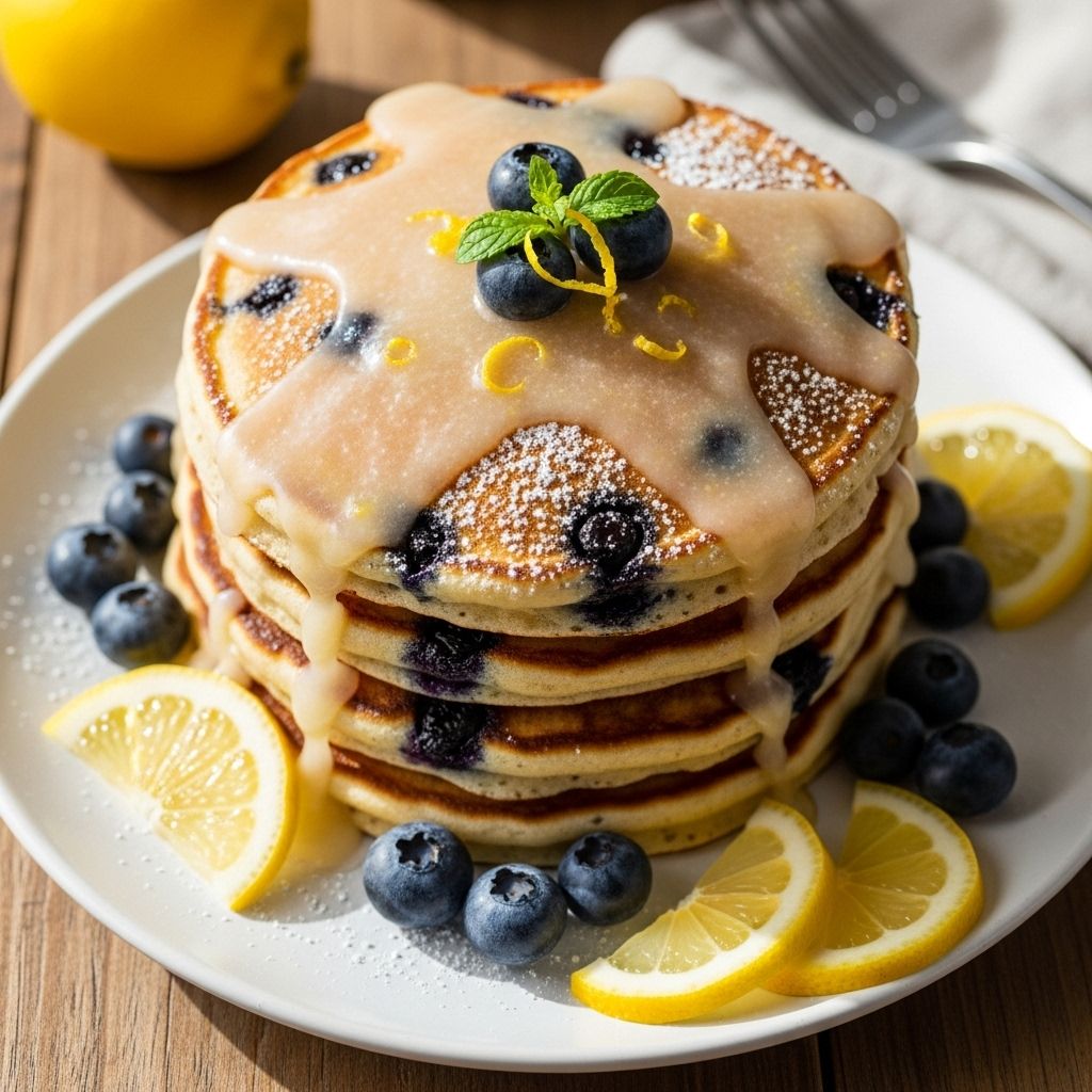 A zesty twist elevates your weekend breakfast with moist, fruit-studded griddle favorites.