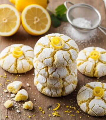 A snowy sugar coat reveals tart citrus pockets and a tender, satisfyingly soft interior.