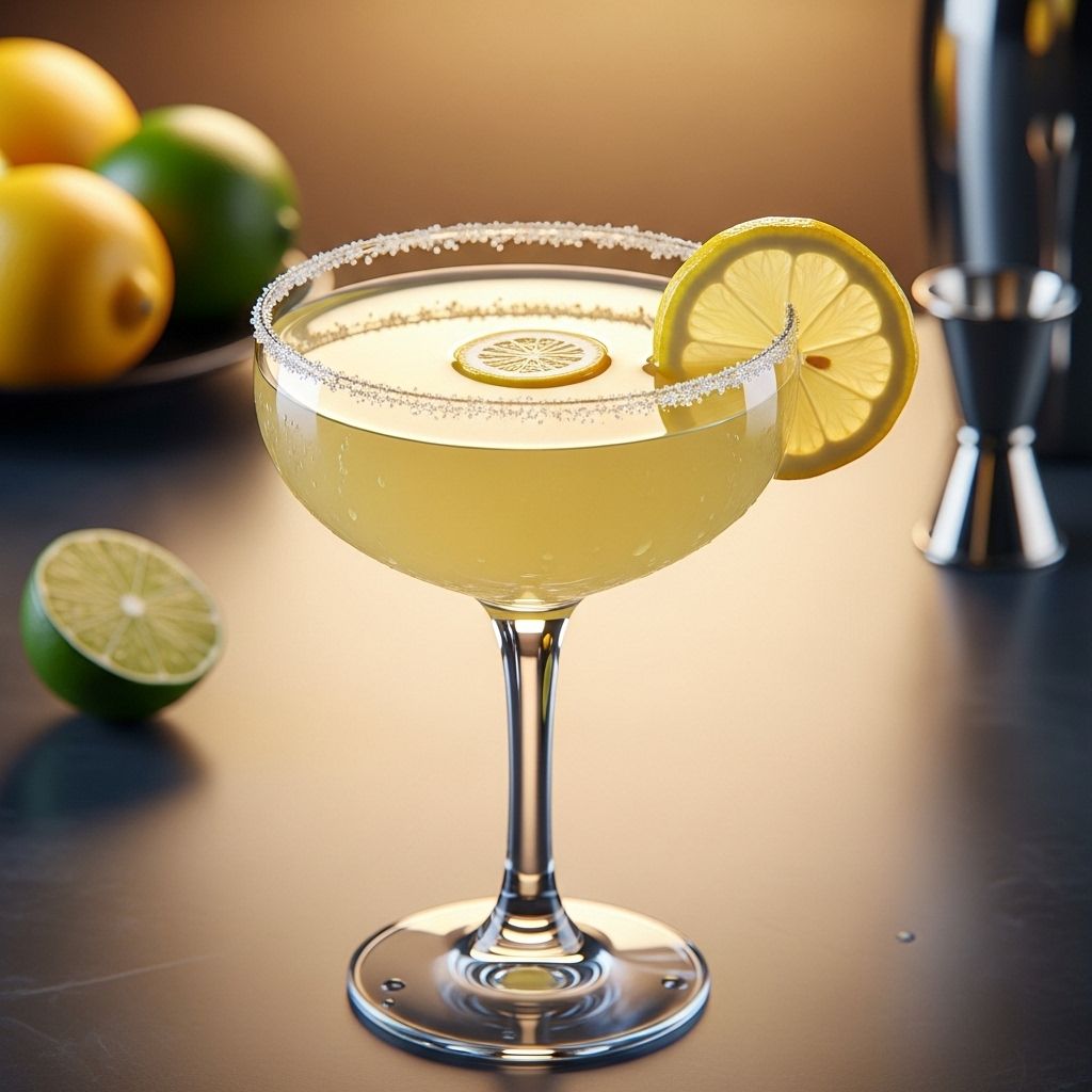 Zesty citrus and a crystallized rim turn a simple drink into a refined indulgence.